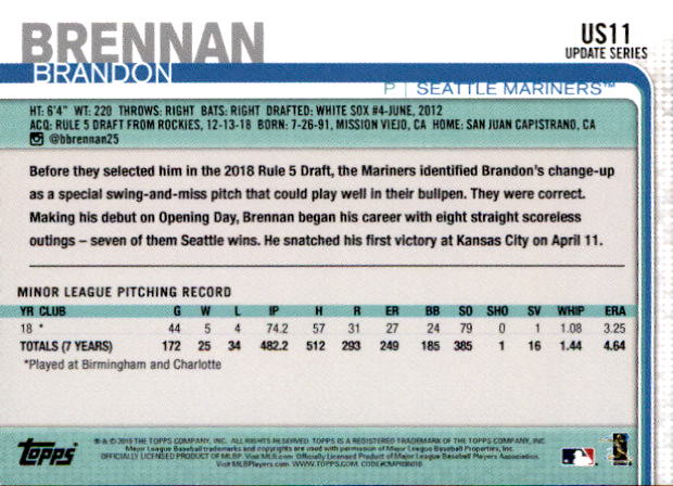 2019 Topps On Demand Mini Pick Your Card US1-US150 Print Run ~291 - Picture 14 of 238