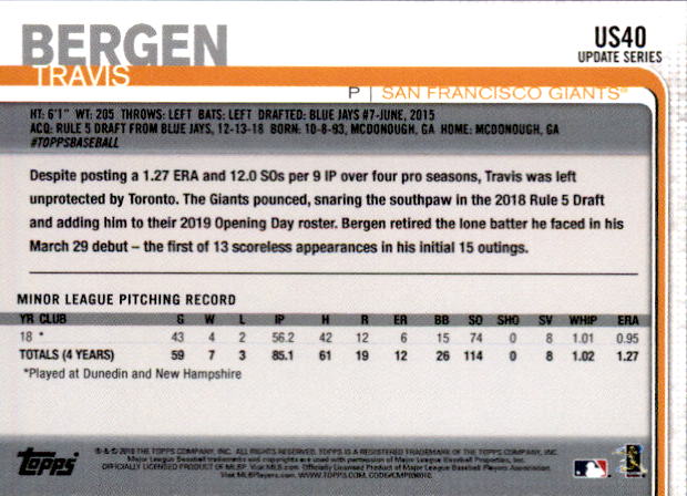 2019 Topps On Demand Mini Pick Your Card US1-US150 Print Run ~291 - Picture 64 of 238