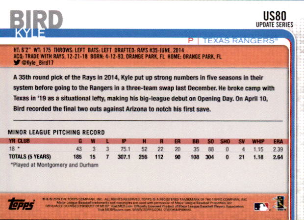 2019 Topps On Demand Mini Pick Your Card US1-US150 Print Run ~291 - Picture 122 of 238