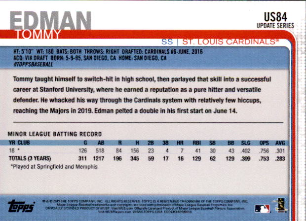 2019 Topps On Demand Mini Pick Your Card US1-US150 Print Run ~291 - Picture 128 of 238