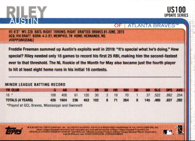2019 Topps On Demand Mini Pick Your Card US1-US150 Print Run ~291 - Picture 160 of 238