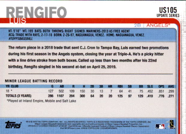 2019 Topps On Demand Mini Pick Your Card US1-US150 Print Run ~291 - Picture 170 of 238