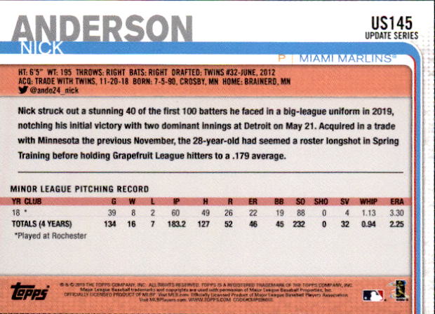 2019 Topps On Demand Mini Pick Your Card US1-US150 Print Run ~291 - Picture 232 of 238