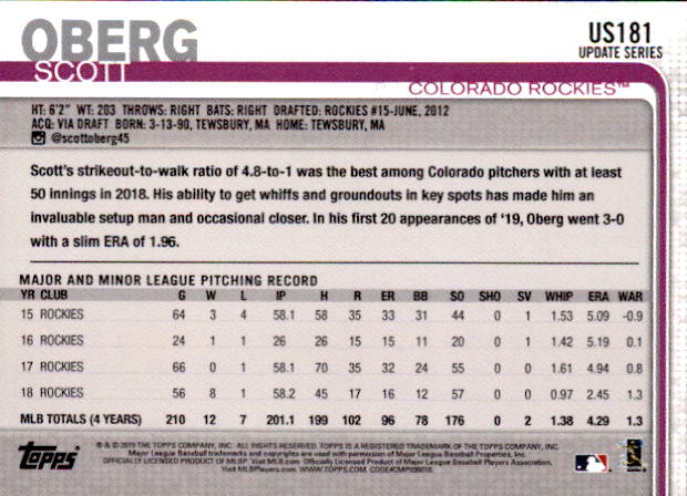2019 Topps On Demand Mini Pick Your Card US151-US300 Print Run ~291 - Picture 56 of 246
