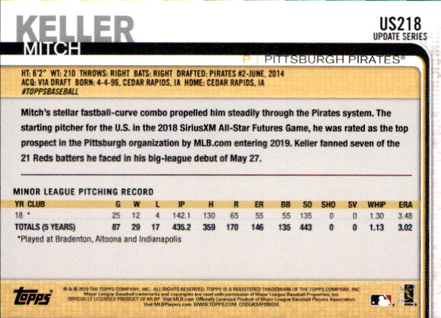 2019 Topps On Demand Mini Pick Your Card US151-US300 Print Run ~291 - Picture 118 of 246