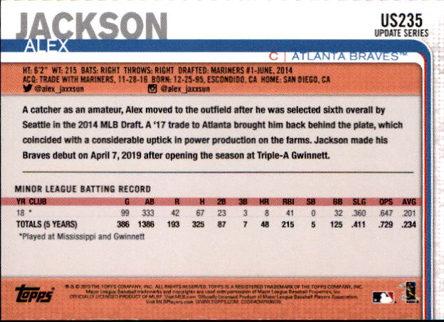 2019 Topps On Demand Mini Pick Your Card US151-US300 Print Run ~291 - Picture 146 of 246