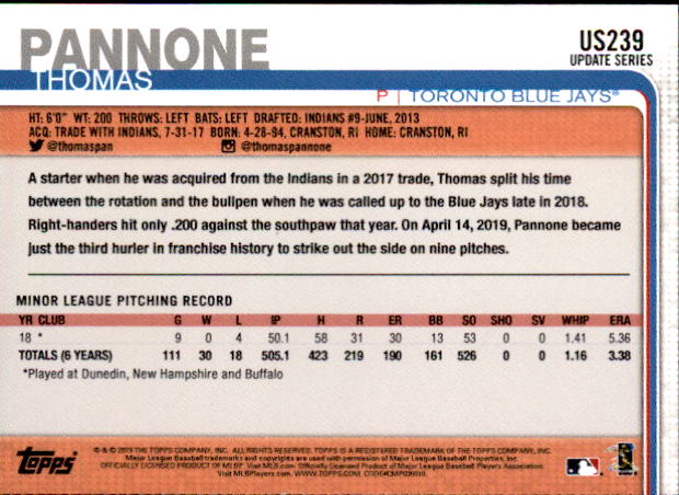 2019 Topps On Demand Mini Pick Your Card US151-US300 Print Run ~291 - Picture 152 of 246