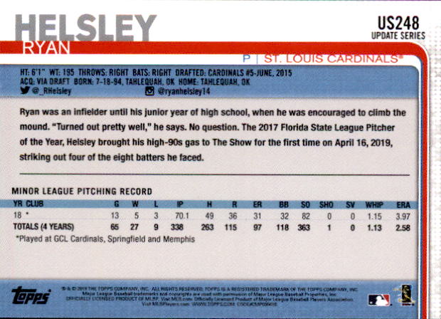 2019 Topps On Demand Mini Pick Your Card US151-US300 Print Run ~291 - Picture 166 of 246