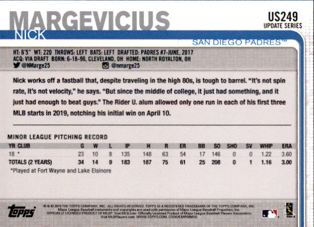 2019 Topps On Demand Mini Pick Your Card US151-US300 Print Run ~291 - Picture 168 of 246