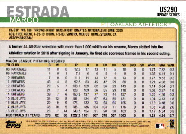 2019 Topps On Demand Mini Pick Your Card US151-US300 Print Run ~291 - Picture 234 of 246