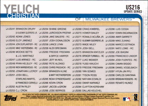 2019 Topps On Demand Mini Blue Pick Your Card US1-US300 #/10 - Picture 48 of 76