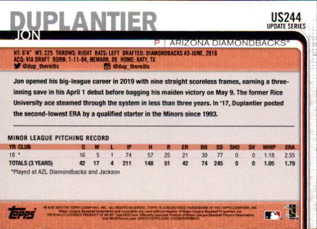 2019 Topps On Demand Mini Blue Pick Your Card US1-US300 #/10 - Picture 58 of 76